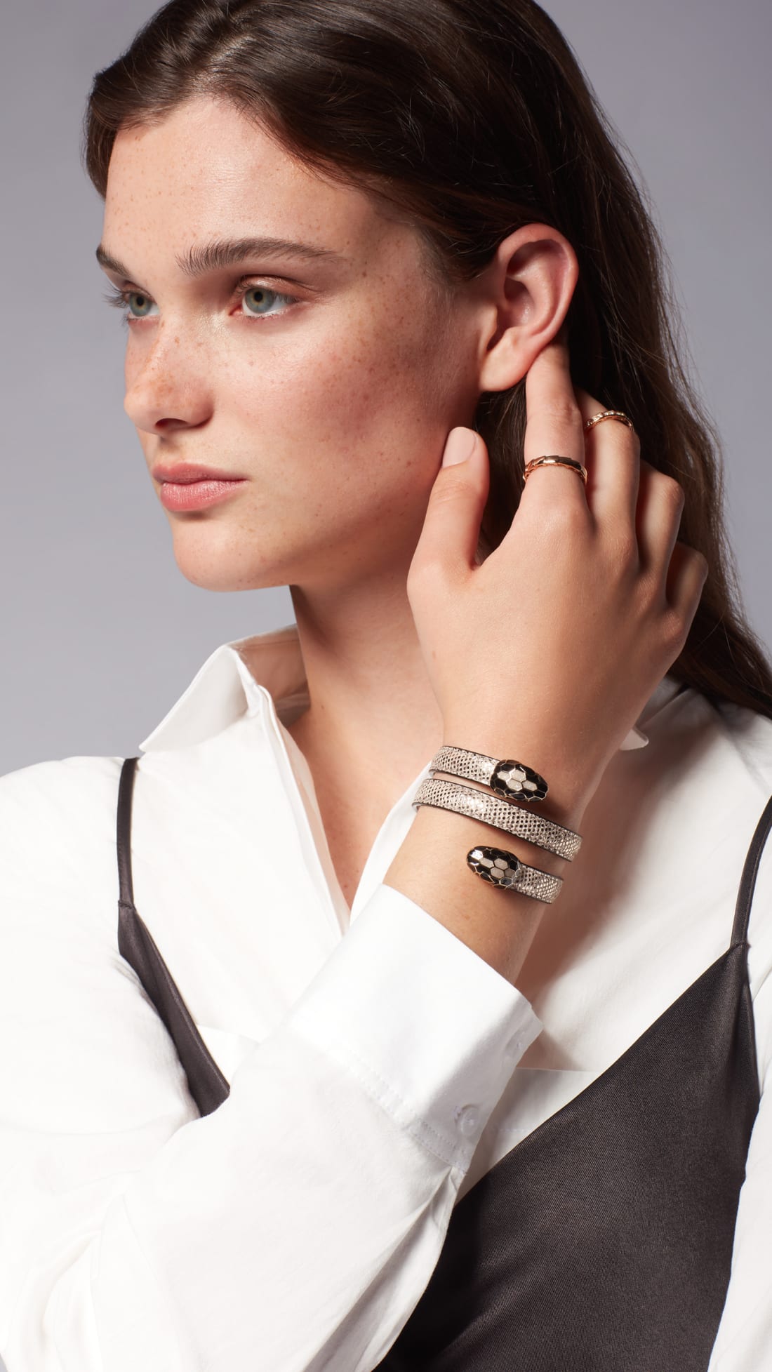 Serpenti Forever Leather Bracelet Karung Leather 288398 Bracelets Bvlgari Official Store