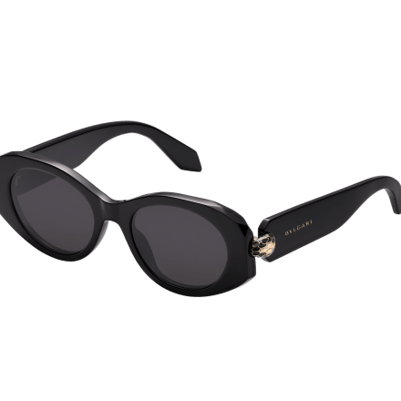 Oval Black Serpenti Sunglasses 904273 | Bvlgari