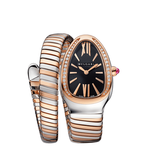 Serpenti Tubogas Steel, Rose Gold Watch 102098 | Bvlgari Multi