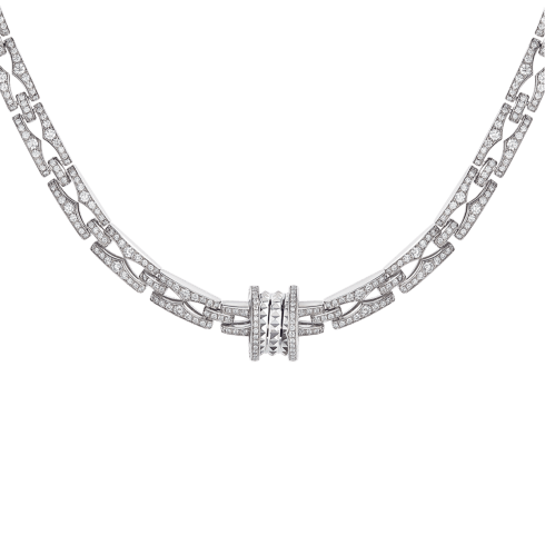 White gold B.zero1 Necklace with 7.19 ct Diamonds | Bvlgari