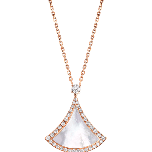 Rose gold Divas' Dream Necklace with 0.5 ct Diamonds, Mother of