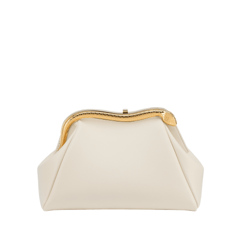 Ivory Calf leather Serpentine Pouch 292202 | Bvlgari Ivory Calf leather Serpentine Pouch 292202 | Bvlgari