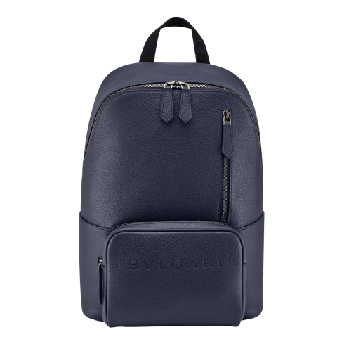 BVLGARI レザーバックパック ブルー カーフレザー ブルガリ マン バックパック 292710 | ブルガリ