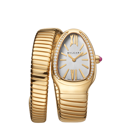 Yellow gold Serpenti Tubogas Watch Yellow, White, Gold with