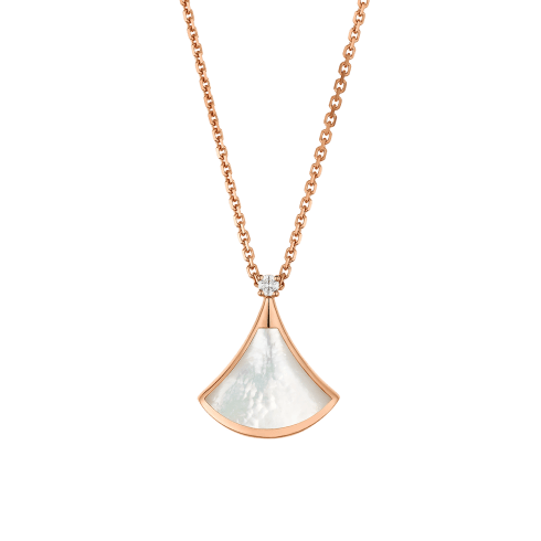 Rose gold Divas' Dream Necklace with 0.03 ct Diamonds, Mother of