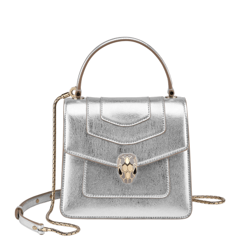 ブルガリ ショルダーバッグ セルペンティ パテントレザー シルバー BVLGARI（ブルガリ） （新品・未使用品）ブルガリ セルペンティ バッグ