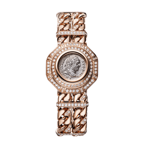 Rose gold Monete Watch Pink with Diamonds 103870 | Bvlgari