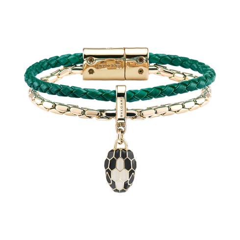 BVLGARI セルペンティ　ガルーシャブレスレット グリーン メタル, ガルーシャ セルペンティ フォーエバー ブレスレット