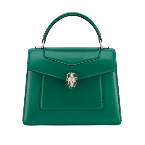 Green Calf leather Serpenti Forever Medium Top Handle Bag 293663