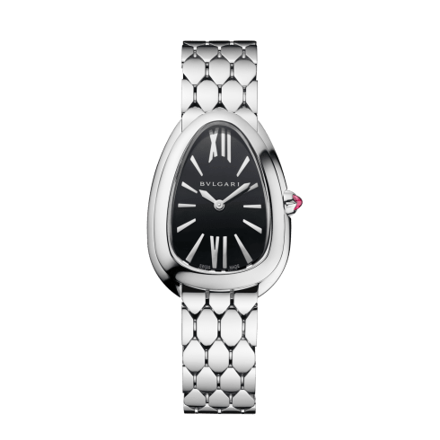 Steel Serpenti Seduttori Watch Black 103952 | Bvlgari