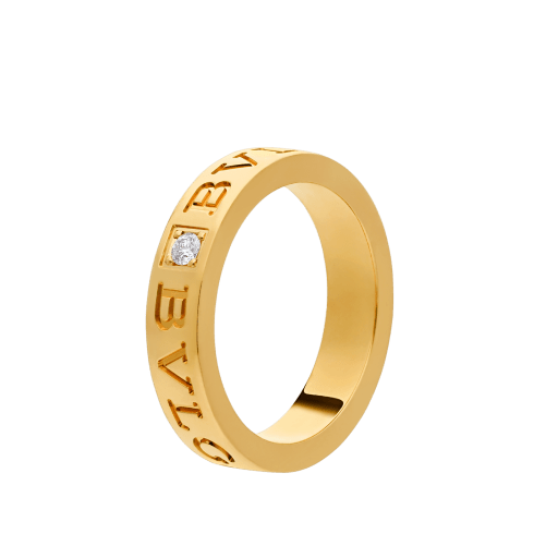 Yellow gold B.zero1 Ring with 0.04 ct Diamonds | Bvlgari