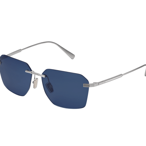 Rectangular Blue Octo Finissimo Sunglasses 904319 | Bvlgari