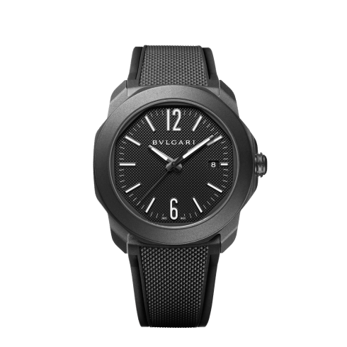 Steel Octo Roma Watch Black 103927 | Bvlgari