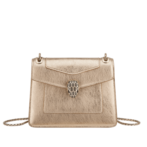 Light Gold Calf leather Serpenti Forever Day-to-night Shoulder Bag