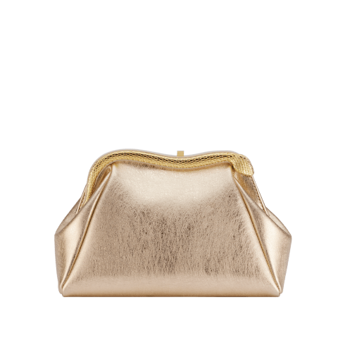 Gold Calf leather Serpentine Pouch 294336 | Bvlgari