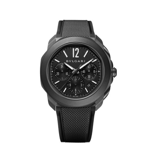 Steel Octo Roma Watch Black 103932 | Bvlgari