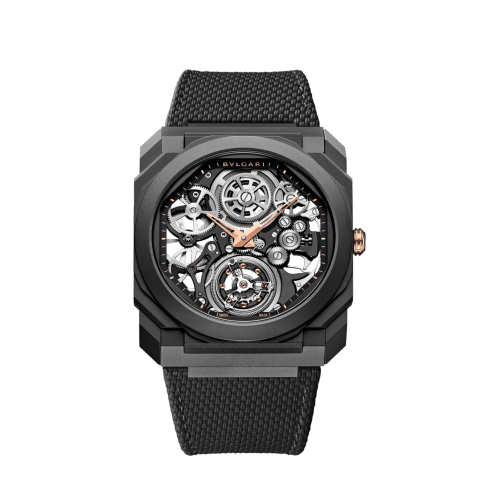 Titanium Octo Finissimo Watch Black 103984 | Bvlgari