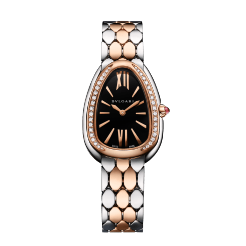 BVLGARI ハンドウォッチ＆ローションセット Rose gold and steel Serpenti Seduttori Watch with Diamonds 103951