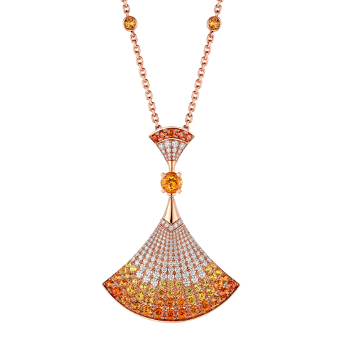 Rose gold Divas' Dream Necklace with 1.01 ct Diamonds, Mandarin