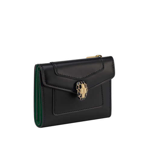 Serpenti Forever Trifold Wallet Calf Leather 294368 | Wallets
