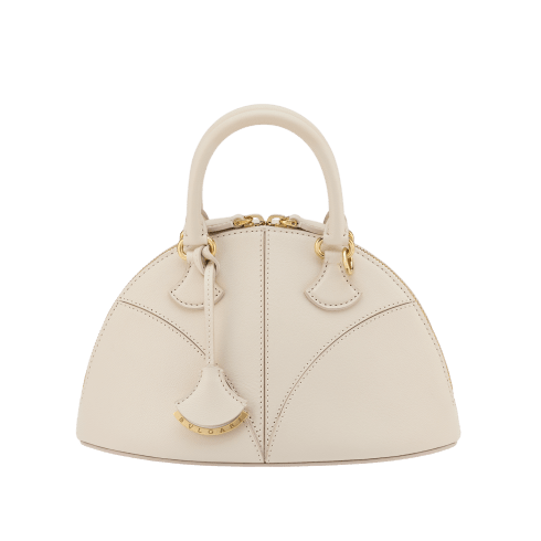 BVLGARI ブルガリ マーキース スモール トップハンドルバッグ DIVA ホワイト ゴートレザー マーキース スモール トップハンドルバッグ