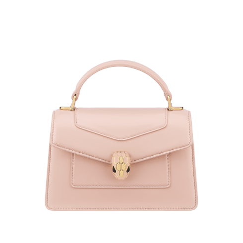 Pink Calf leather Serpenti Forever Mini Top Handle Bag 294497