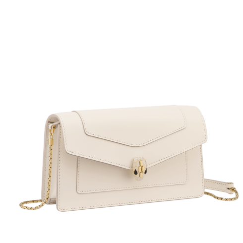 White Calf leather Serpenti Forever Chain Pochette 294653 | Bvlgari