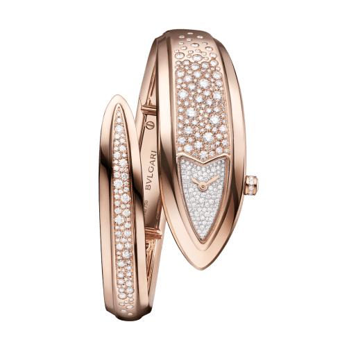 Rose gold Serpenti Watch White with Diamonds SERPENTI-AETERNA
