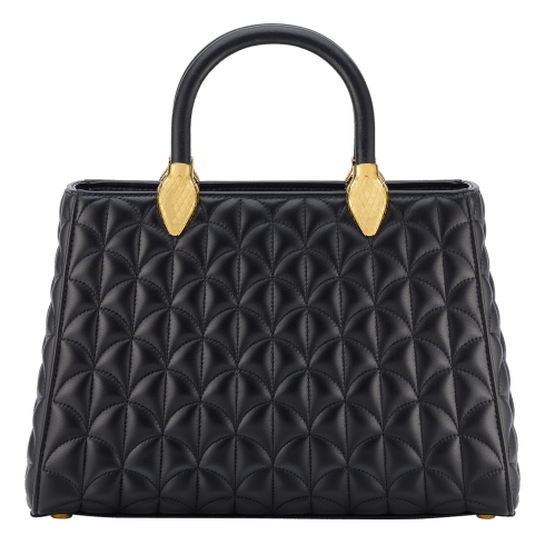 Black Calf leather Serpentine Day Duo Top Handle 295091 | Bvlgari