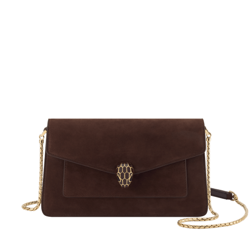 Brown Nabuk Serpenti Forever Crossbody Bag 295089 | Bvlgari