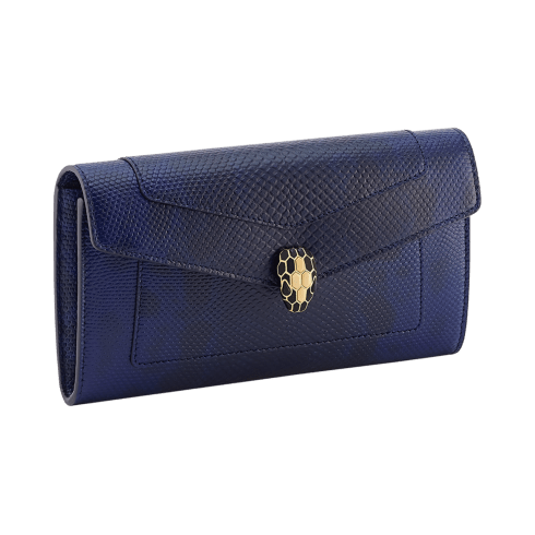 BVLGARI  SERPENTI 財布 NEW BVLGARI BULGARI SERPENTI RUBY RED LONG ZIP AROUND CONTINENTAL
