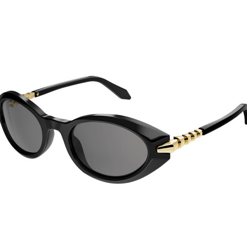 Oval Black Serpenti Sunglasses 904394 | Bvlgari