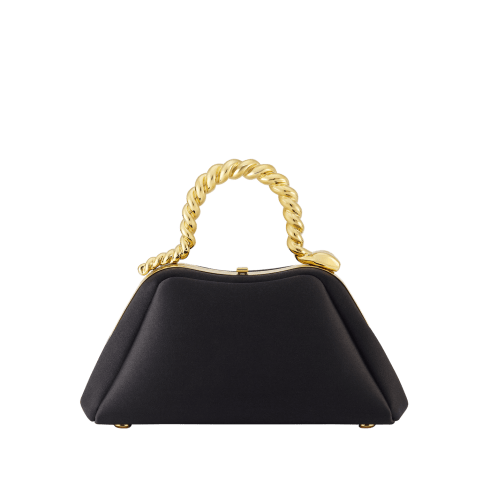 Black Satin Serpentine Mini Top Handle Bag 295380 | Bvlgari