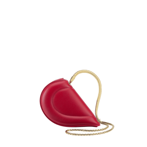 Red Calf leather Serpenti Cuoricino Mini Top Handle Bag 295374