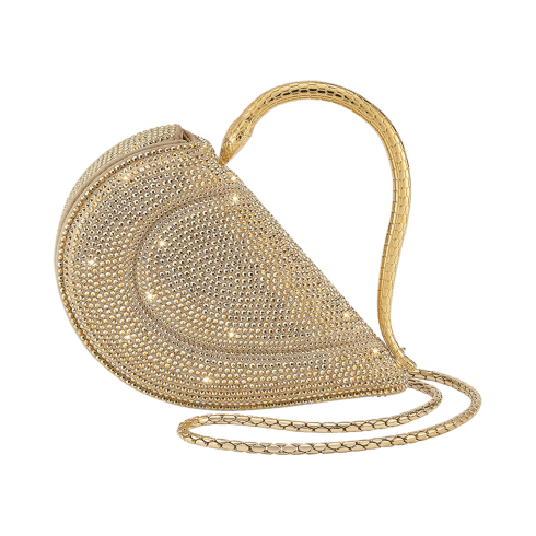 Serpenti Cuoricino Mini Top Handle Bag Crystals 295410 | Bags