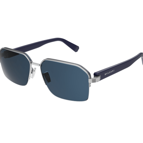 Rectangular Blue Octo Sunglasses 904404 | Bvlgari
