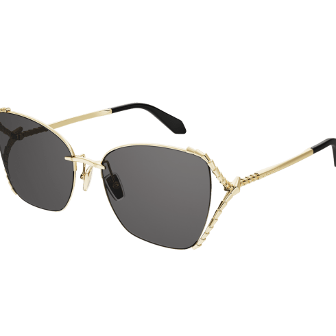 Rectangular Grey Serpenti Sunglasses 904413 | Bvlgari