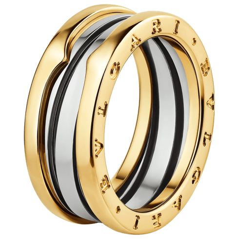 B.zero1 Gold & Steel Ring Yellow Gold And Steel 362574 | Rings