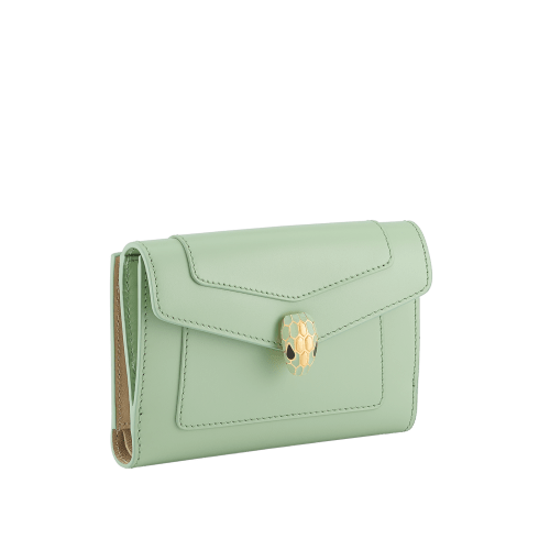 電球ちゃん BVLGARI セルペンティフォーエバーコンパクトウォレット セルペンティ フォーエバー コンパクトウォレット Calf Leather 295292