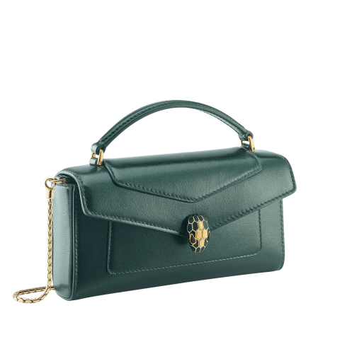 Serpenti Forever Phone Case Calf Leather 295392 | Micro Bags And
