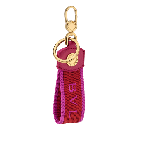 Red Metal, Calf leather, Fabric Bvlgari Bvlgari Keyring 294793