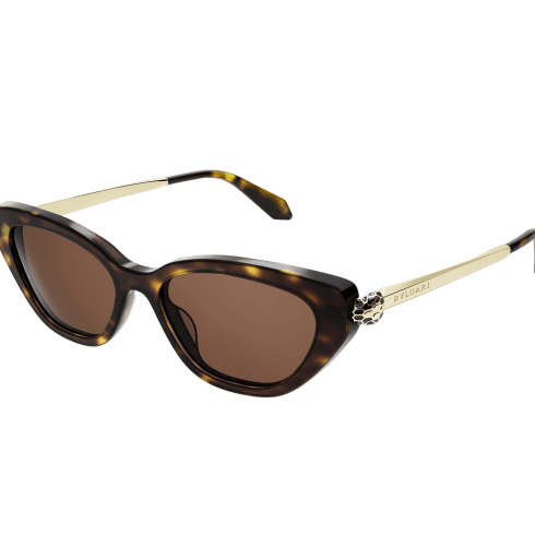 Oval Brown Serpenti Sunglasses 904438 | Bvlgari