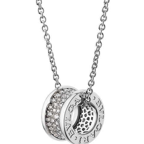 White gold B.zero1 Necklace with 0.87 ct Diamonds | Bvlgari