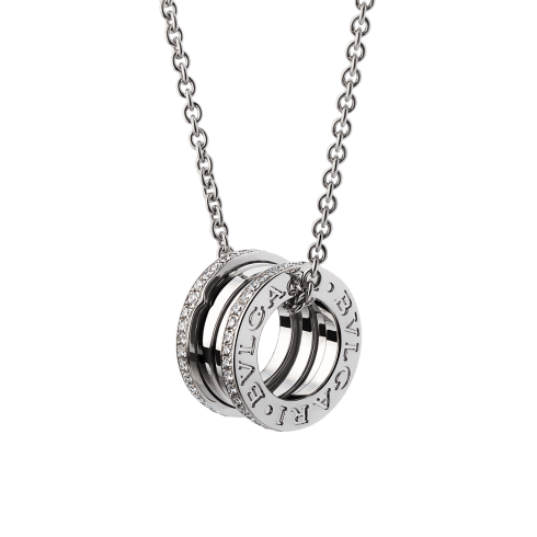 White gold B.zero1 Necklace with 0.38 ct Diamonds | Bvlgari
