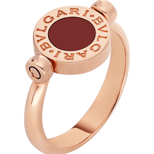 Rose gold Bvlgari Bvlgari Ring with Mother of Pearl, Carnelian