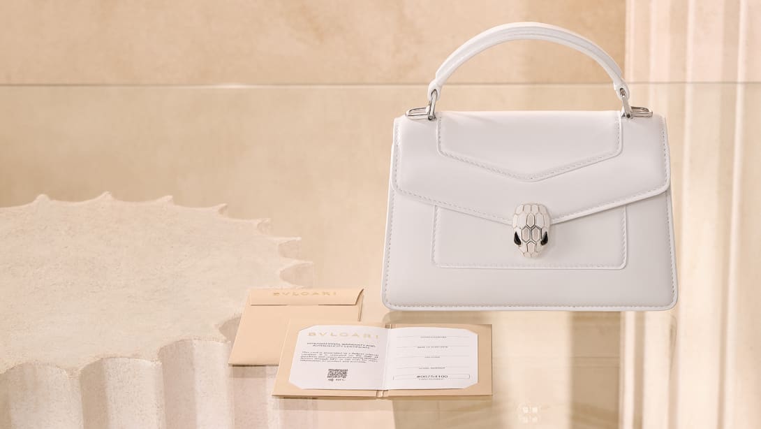 Creative image for bags and accessories digital warranties.