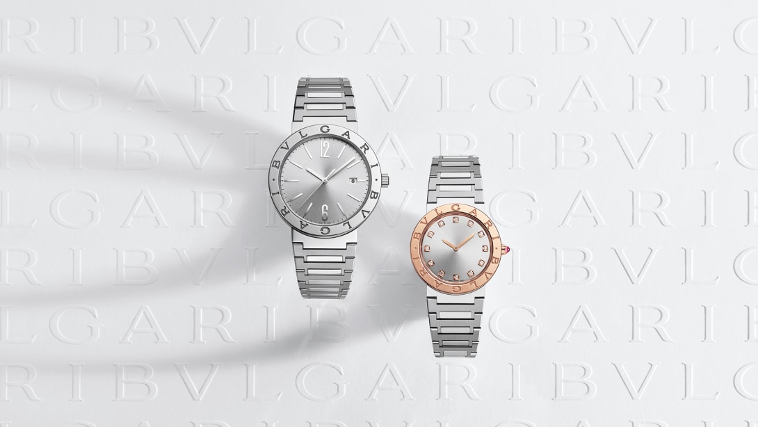 Bulgari lady watches with stainless steel case and bracelet