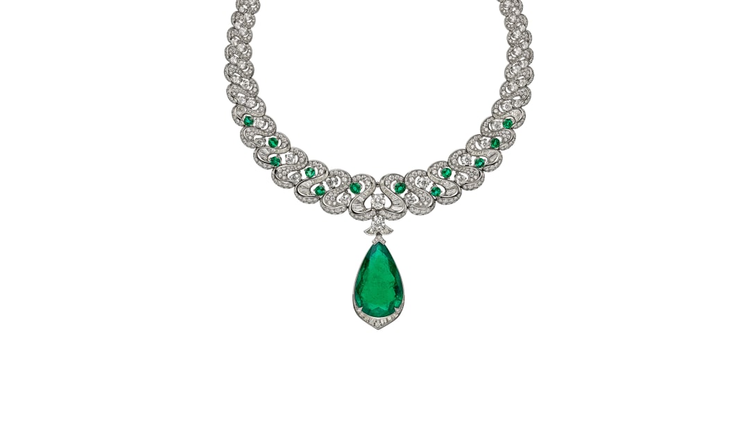 Emerald Exuberance Necklace, Polychroma High Jewellery Collection.
