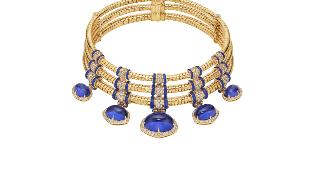 Tanzanite Falls Necklace, Polychroma High Jewellery Collection.