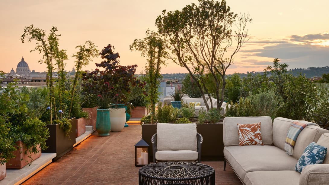 Bvlgari Hotel terrace